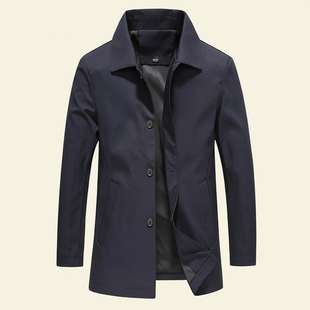 Valentijn Lined Car Coat with Point Collar - image 2