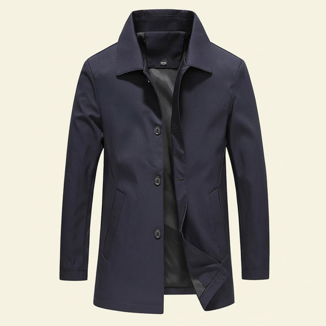 Valentijn Lined Car Coat with Point Collar - image 2