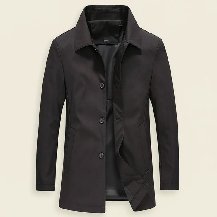 Valentijn Lined Car Coat with Point Collar - image 3