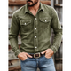 Krijn Washed Denim Western Shirt with Snap Pockets - image 4