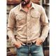 Krijn Washed Denim Western Shirt with Snap Pockets - image 5
