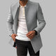 Gareth | Men's Zip-Front Oversized Coat for Fall and Winter in Grey