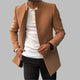 Gareth | Men's Zip-Front Oversized Coat for Fall and Winter in Camel