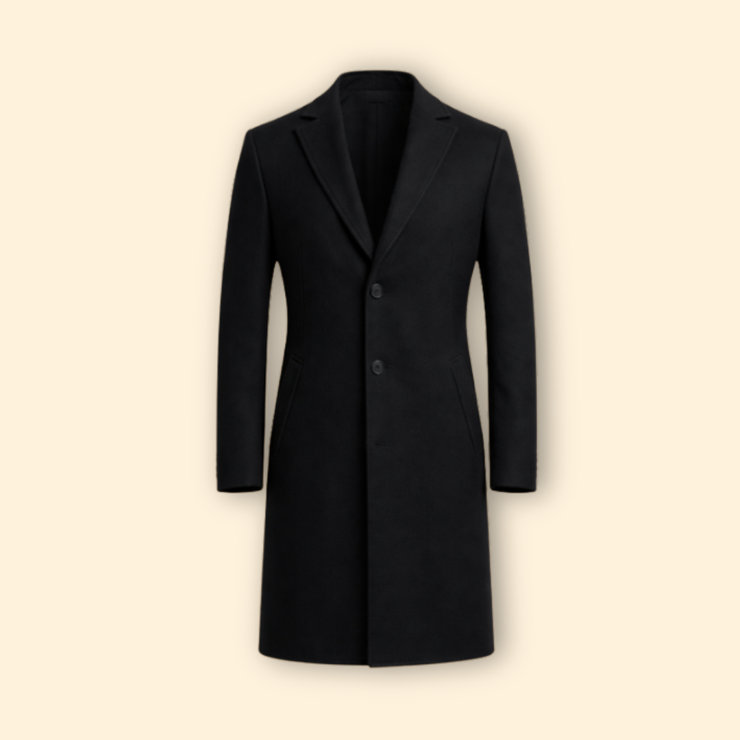 Redmond Single-Breasted Wool Overcoat - image 1