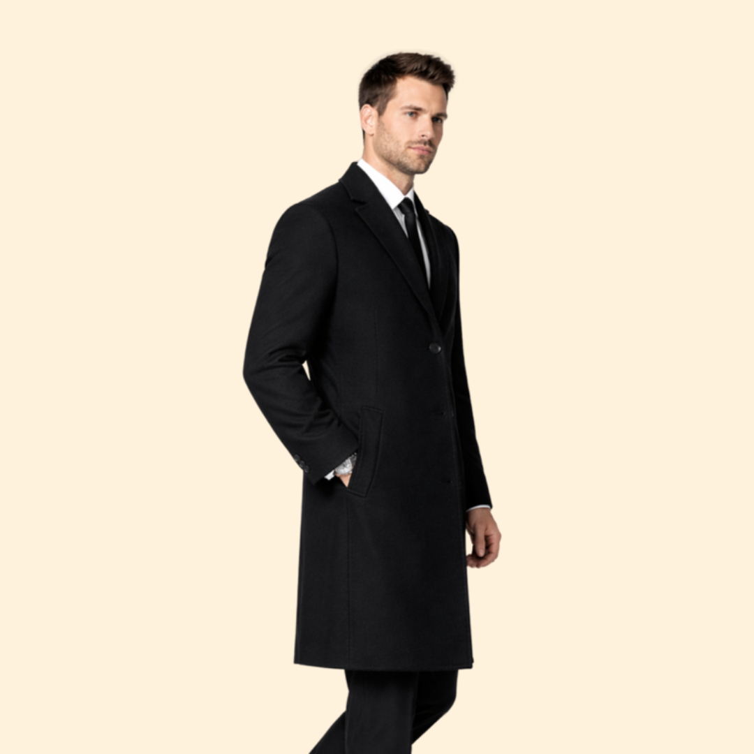 Redmond Single-Breasted Wool Overcoat - image 3
