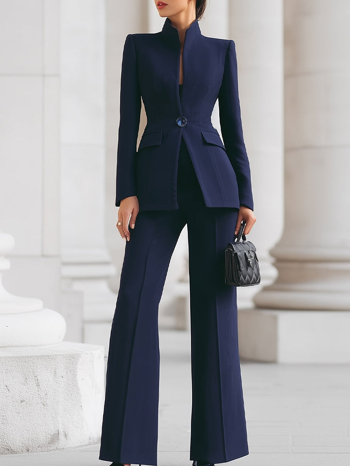 Adelisa | Women's Blazer Pants Set with Long Sleeves
