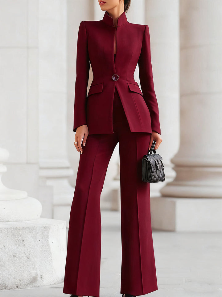 Adelisa | Women's Blazer Pants Set with Long Sleeves