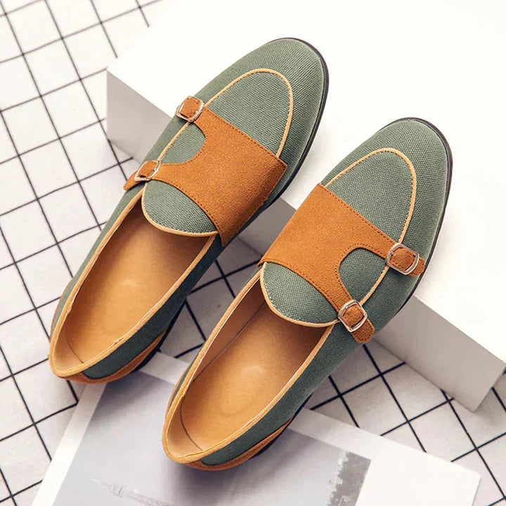 Raoul Two-Tone Double-Buckle Loafers - image 2