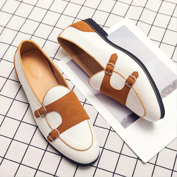 Raoul Two-Tone Double-Buckle Loafers - image 3