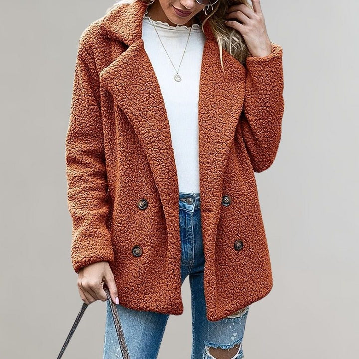 Noelia | Women's Double-Breasted Teddy Blazer Jacket
