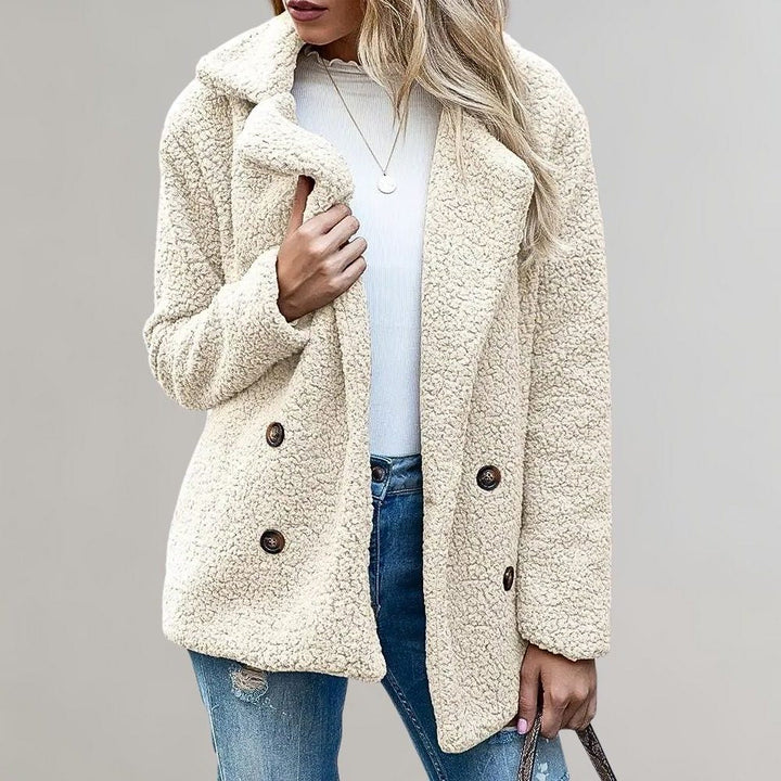 Noelia | Women's Double-Breasted Teddy Blazer Jacket
