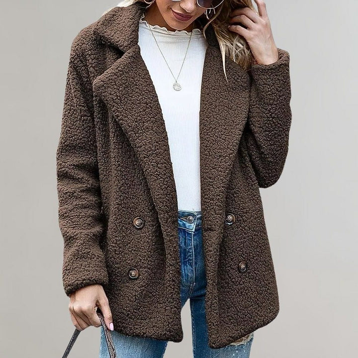 Noelia | Women's Double-Breasted Teddy Blazer Jacket