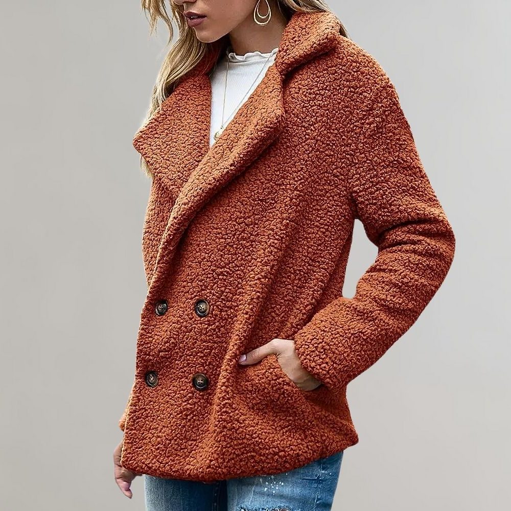 Noelia | Women's Double-Breasted Teddy Blazer Jacket