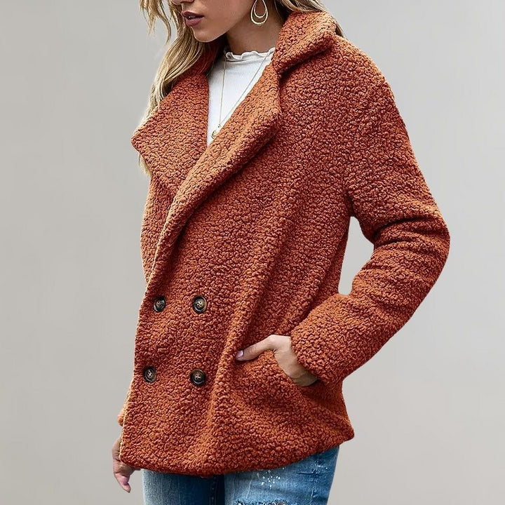 Noelia | Women's Double-Breasted Teddy Blazer Jacket