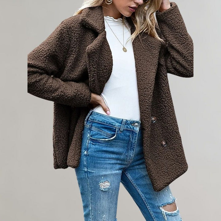 Noelia | Women's Double-Breasted Teddy Blazer Jacket