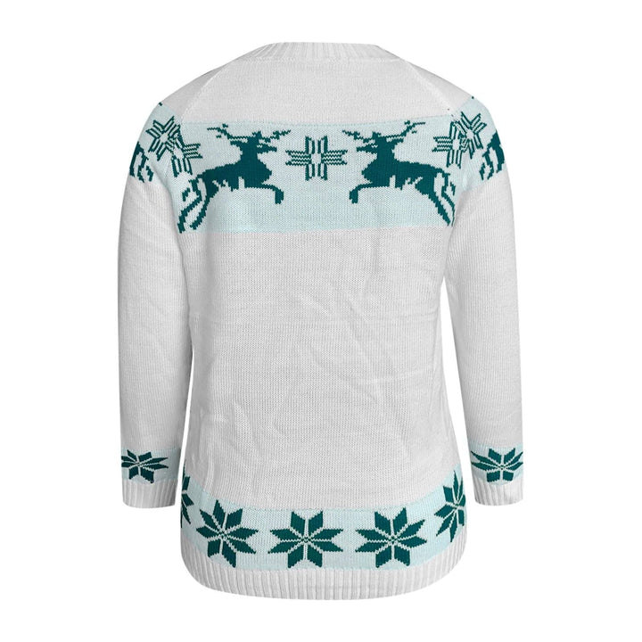 Pien Reindeer and Snowflake Jacquard Sweater - image 2