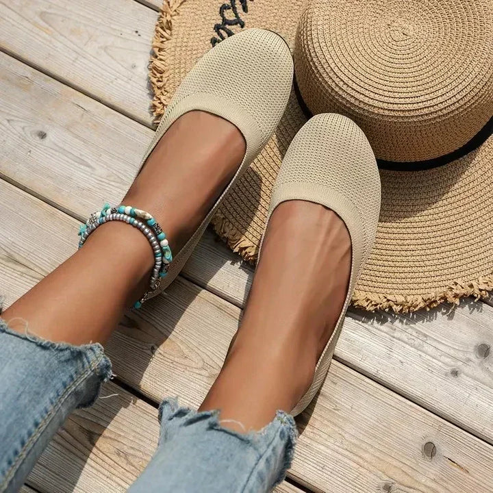 Viola | Women's Knit Ballet Flats