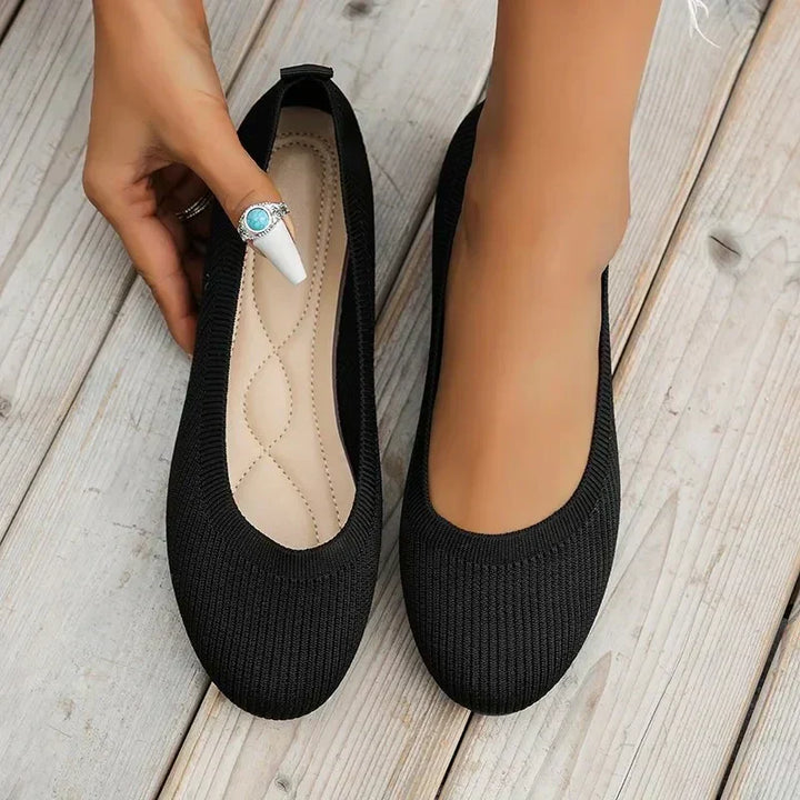 Viola | Women's Knit Ballet Flats