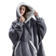 Gretel Oversized Sherpa Blanket Hoodie with Front Pocket - image 9