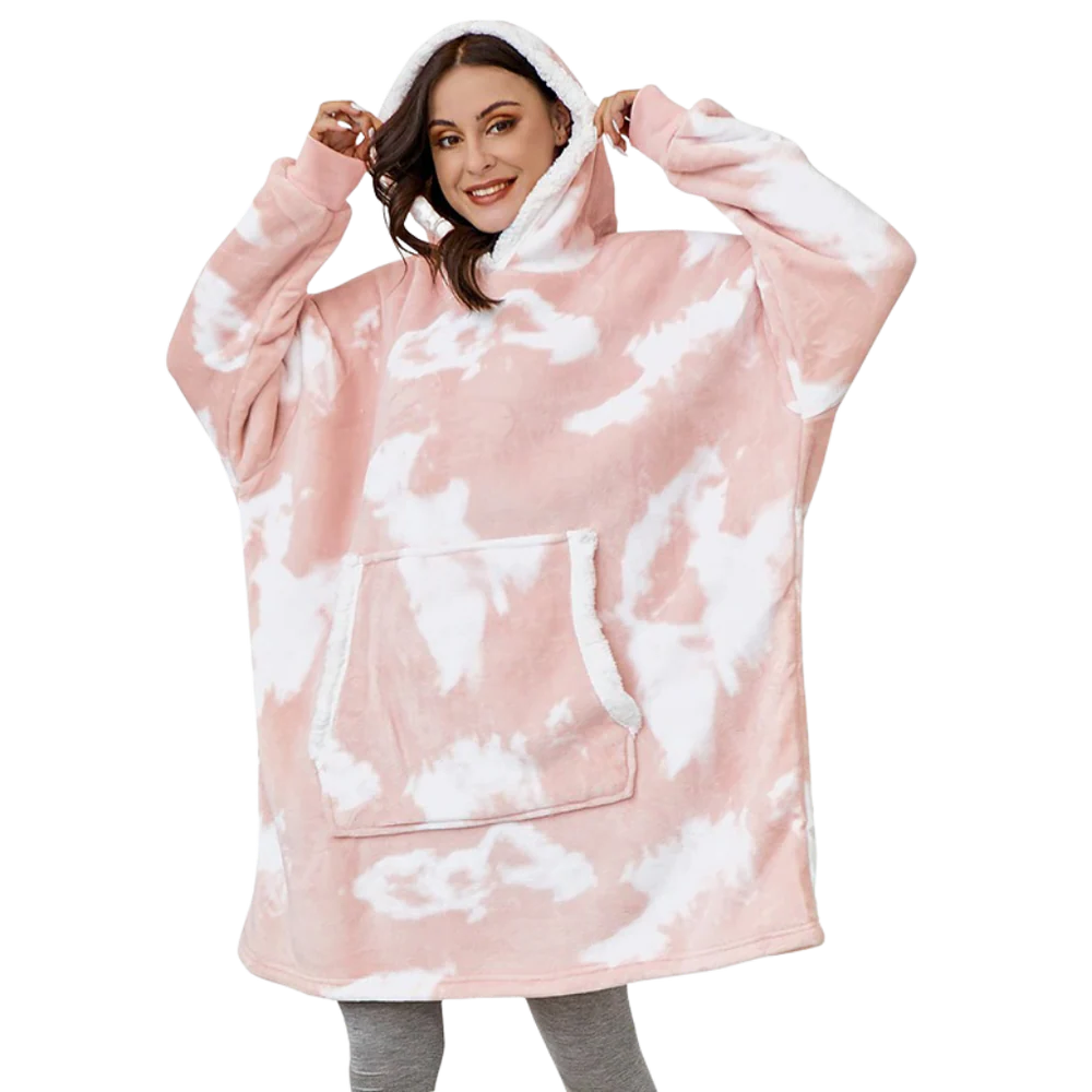 Gretel Oversized Sherpa Blanket Hoodie with Front Pocket - image 3
