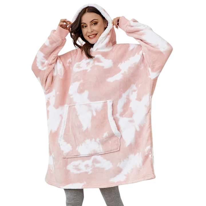 Gretel Oversized Sherpa Blanket Hoodie with Front Pocket - image 3