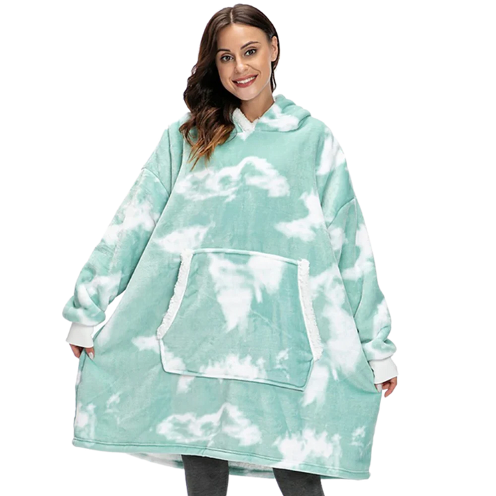 Gretel Oversized Sherpa Blanket Hoodie with Front Pocket - image 5