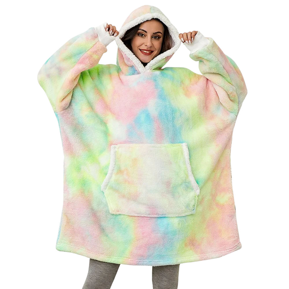 Gretel Oversized Sherpa Blanket Hoodie with Front Pocket - image 11