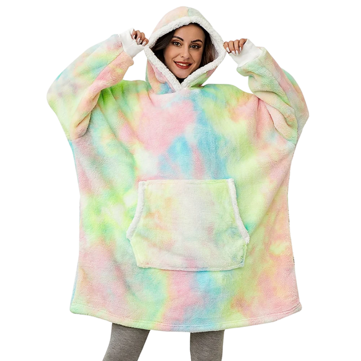 Gretel Oversized Sherpa Blanket Hoodie with Front Pocket - image 11