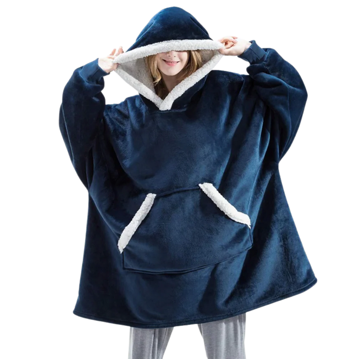 Gretel Oversized Sherpa Blanket Hoodie with Front Pocket - image 6