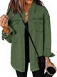 Zefira | Women's Oversized Button-Down Denim Shirt Jacket