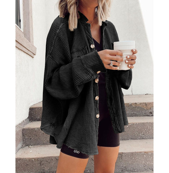 Roxane | Women's Oversized Button-Down Shirt Jacket