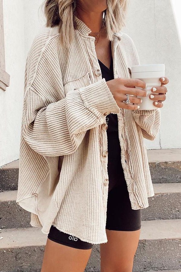 Roxane | Women's Oversized Button-Down Shirt Jacket