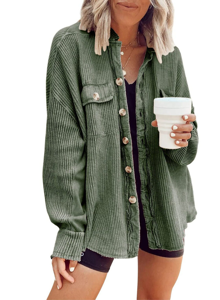 Roxane | Women's Oversized Button-Down Shirt Jacket
