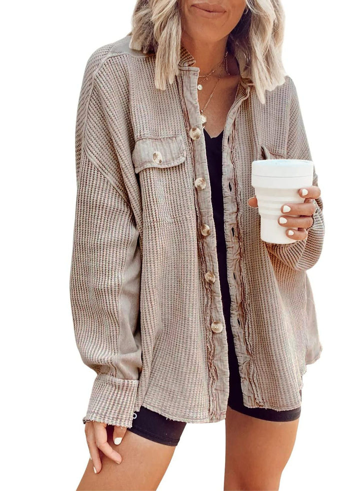 Roxane | Women's Oversized Button-Down Shirt Jacket