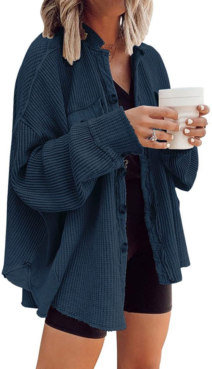 Roxane | Women's Oversized Button-Down Shirt Jacket