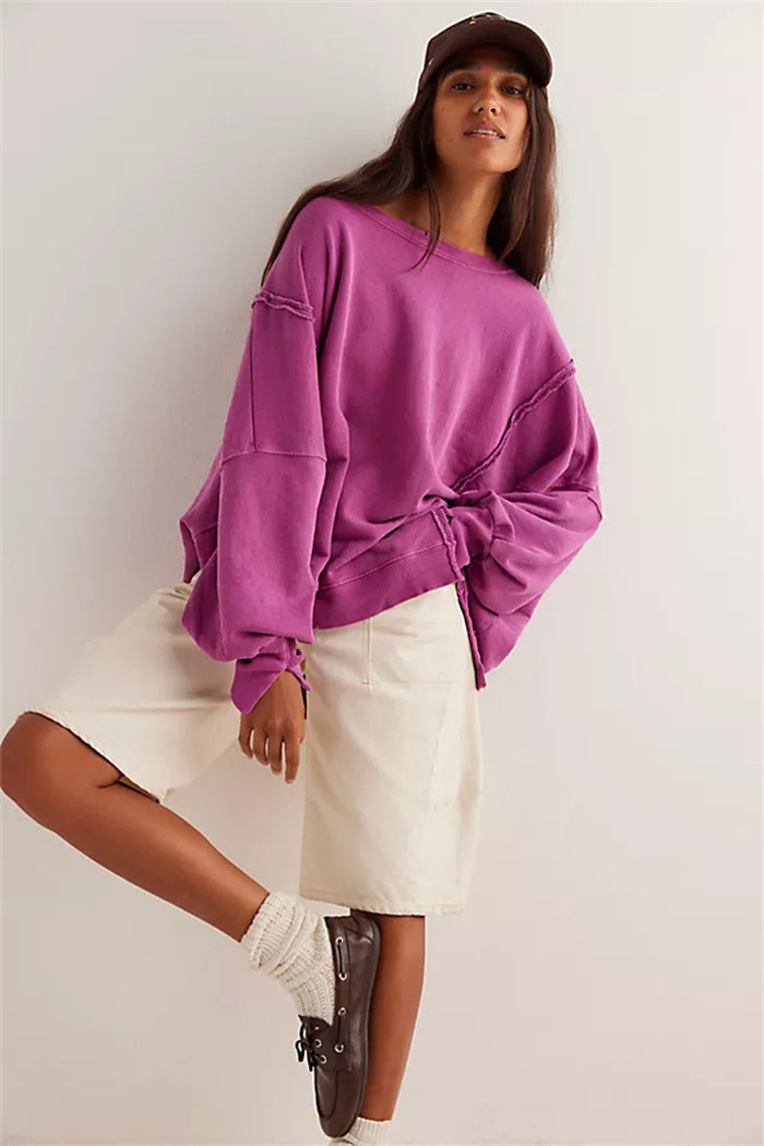 Natalina | Women's Oversized Balloon Sleeve Sweatshirt