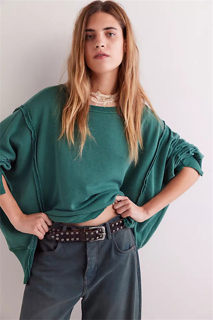 Natalina | Women's Oversized Balloon Sleeve Sweatshirt