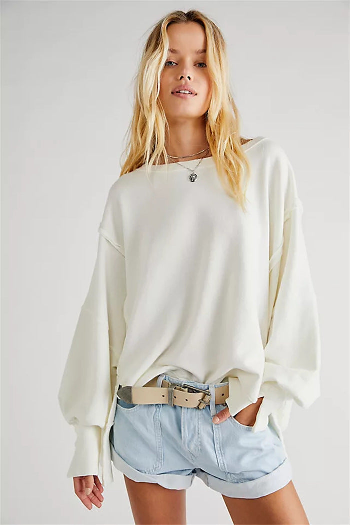 Natalina | Women's Oversized Balloon Sleeve Sweatshirt