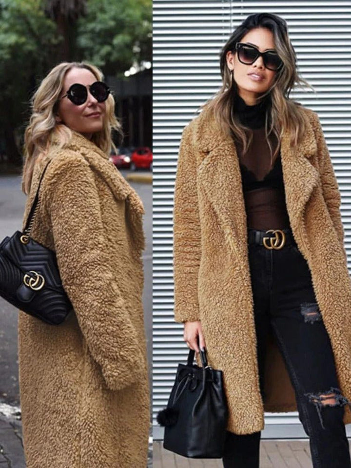 Baudouine | Women's Oversized Faux Fur Long Coat