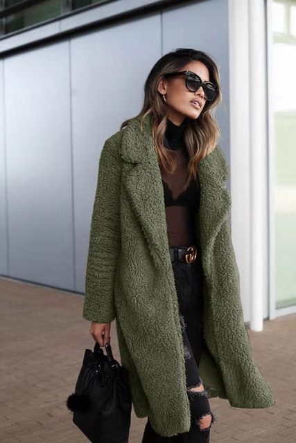 Baudouine | Women's Oversized Faux Fur Long Coat