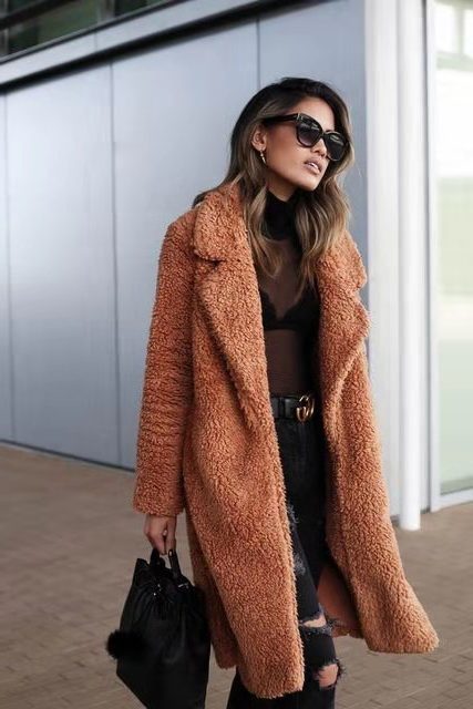 Baudouine | Women's Oversized Faux Fur Long Coat