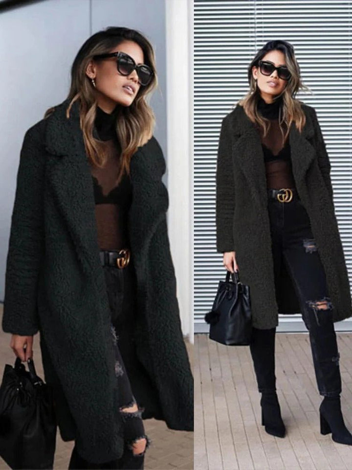Baudouine | Women's Oversized Faux Fur Long Coat