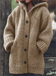 Ellinor | Women's Ribbed Knit Oversized Hooded Cardigan