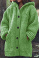 Ellinor | Women's Ribbed Knit Oversized Hooded Cardigan