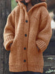 Ellinor | Women's Ribbed Knit Oversized Hooded Cardigan