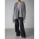 Sieglinde | Women's Oversized Mohair Cardigan with V-Neck