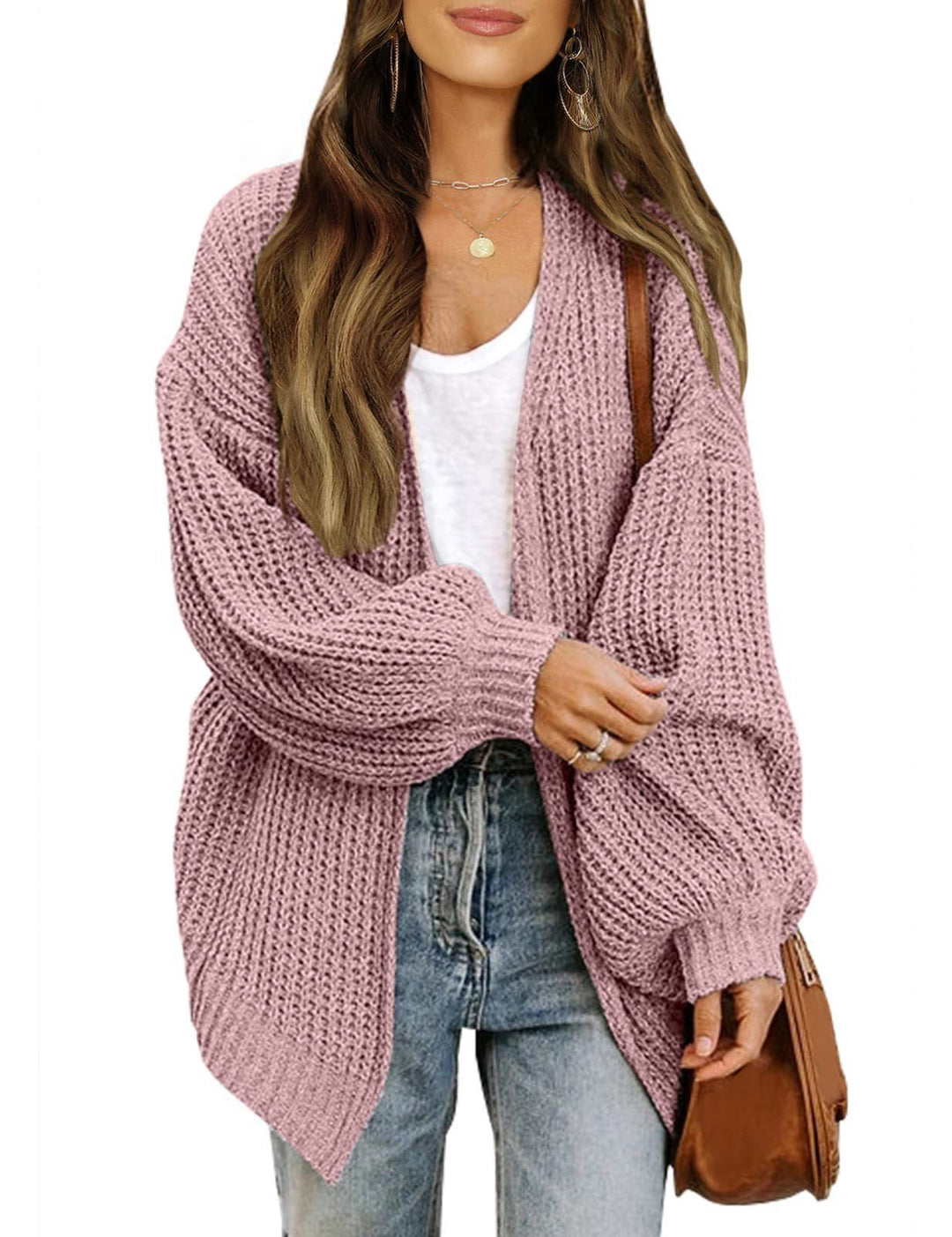 Petronilla | Women's Oversized Open Knit Cardigan