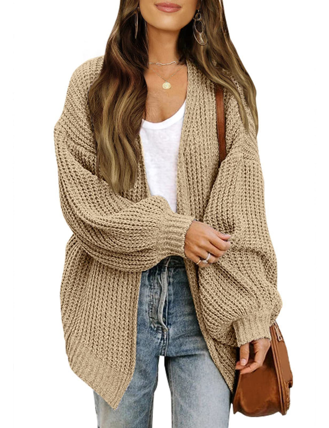 Petronilla | Women's Oversized Open Knit Cardigan
