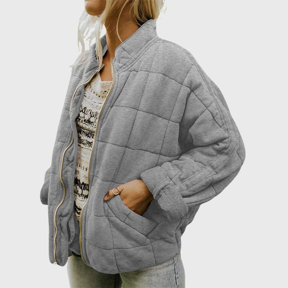 Almerinda | Women's Quilted Oversized Bomber Jacket