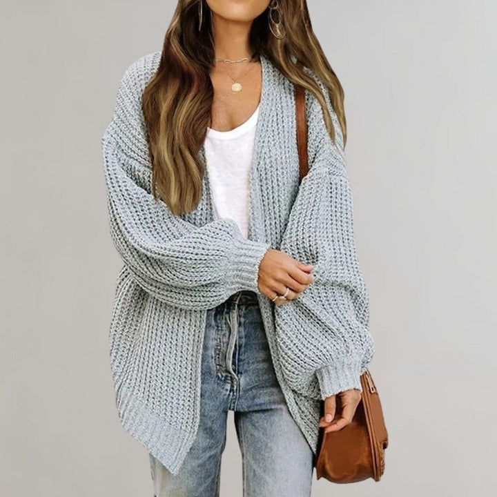 Maaike | Women's Oversized Ribbed Knitted Long Cardigan